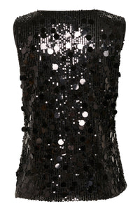 Toppur Sparkle Svartur