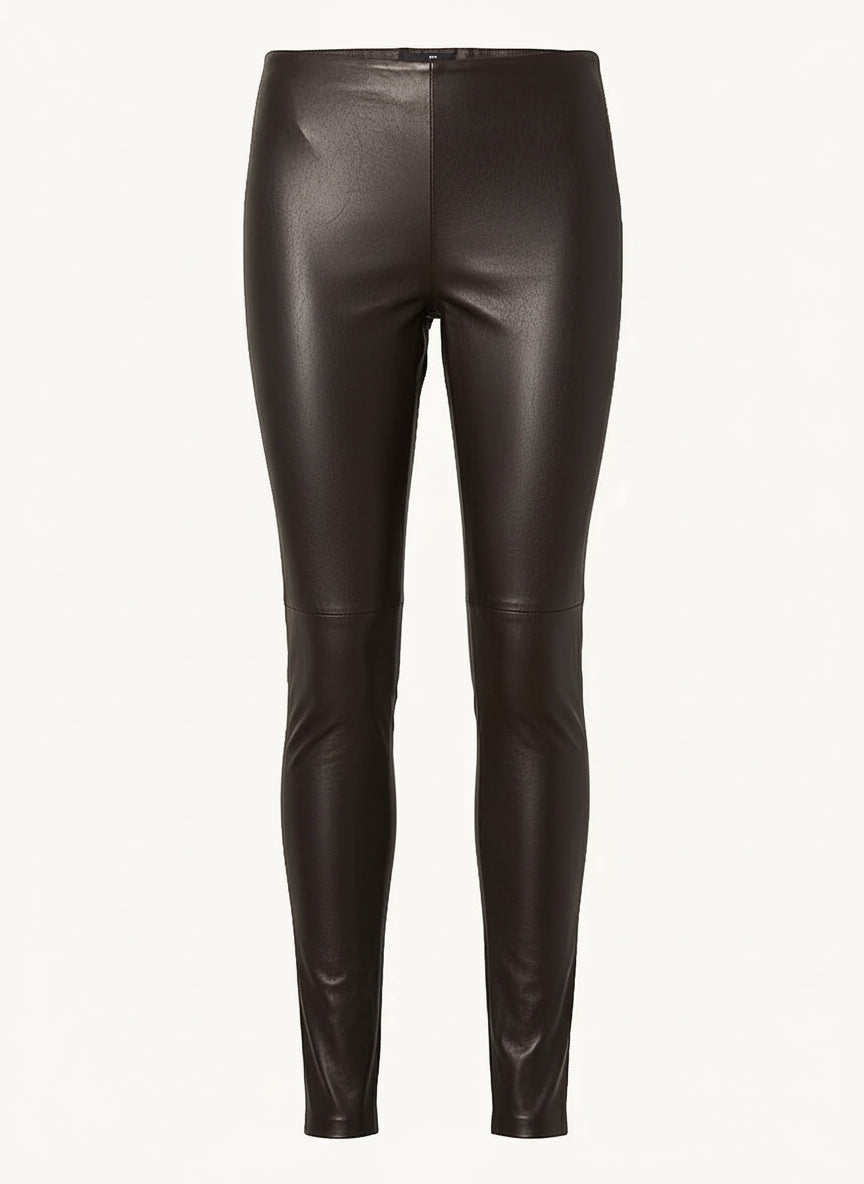 Buxur Amy Leður Brúnar