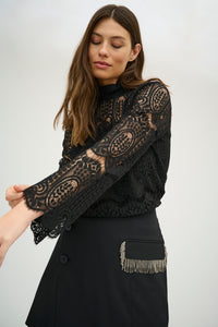 Blússa Ima Lace Svört