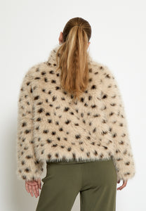 Faux loðjakki