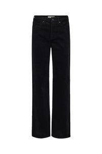 Buxur Flauel Birkin svartar