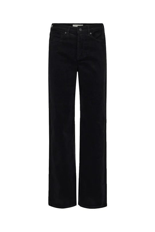 Buxur Flauel Birkin svartar