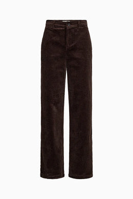 Buxur Birkin Flauel Brúnar