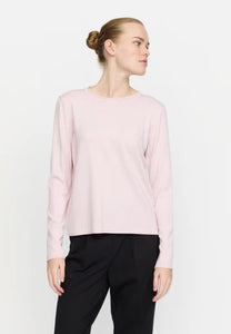 Peysa Marla O-neck Ljósbleik