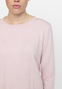 Peysa Marla O-neck Ljósbleik