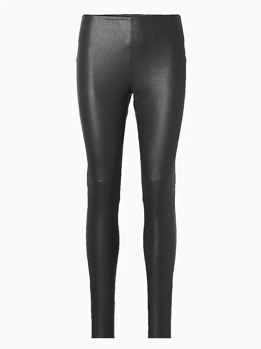 Leðurleggings Amy Svart